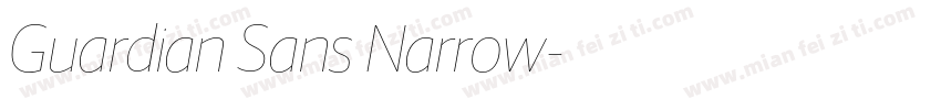 Guardian Sans Narrow字体转换